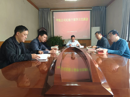 平顶山轨枕公司纪委召开纪检干部学习交流会